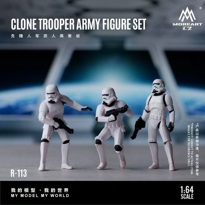 [Preorder] MoreArt 1:64  CLONE TROOPER ARMY FIGURE SET MO223113