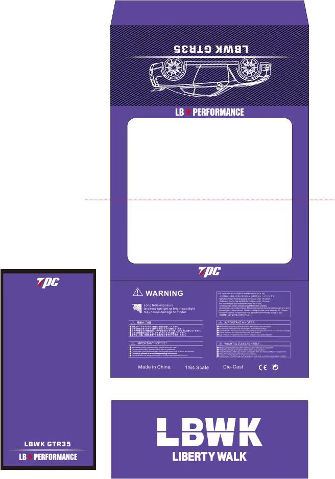 [Preorder] TPC 1:64 LBWK GTR35 Custom Edition Midnight Blue Chameleon