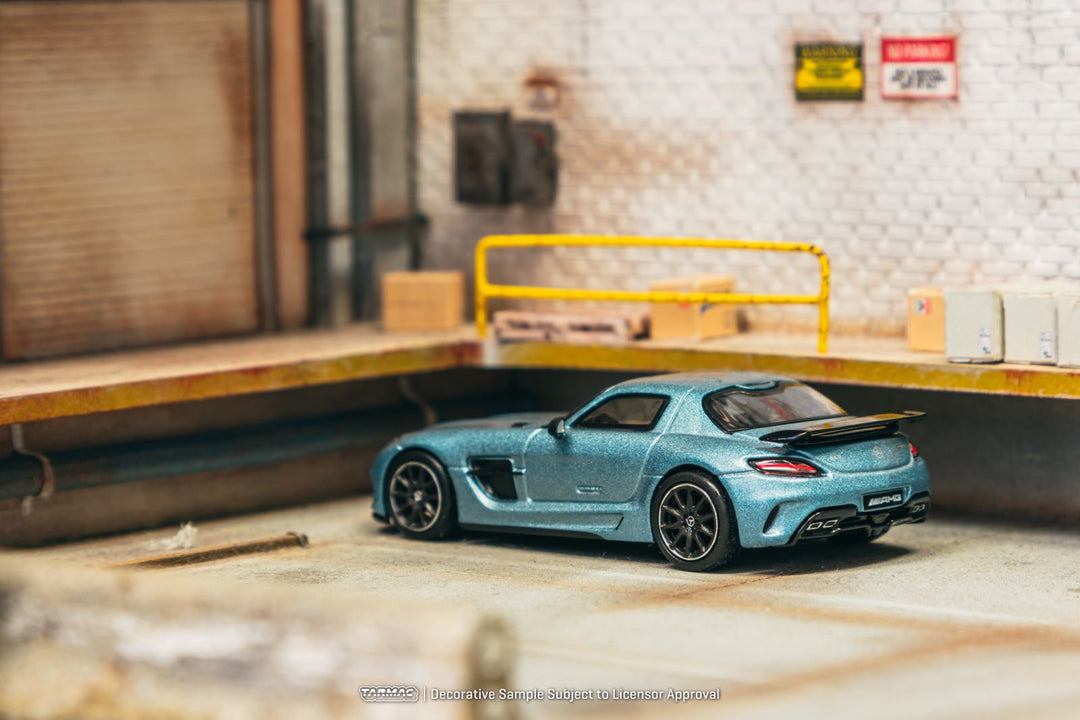 [Preorder] Tarmac Works 1:64 Mercedes-Benz SLS AMG Coupé Black Series Matte Blue T64G-027-MB