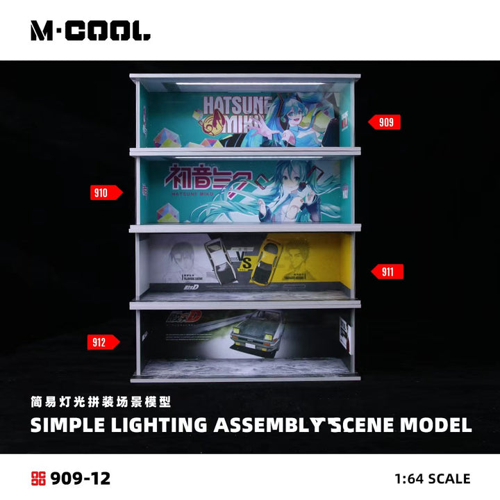 [Preorder] M-COOL 1:64 SIMPLE LIGHTING ASSEMBLY SCENE MODEL (4 Versions) MC914909/MC914910/MC914911/MC914912