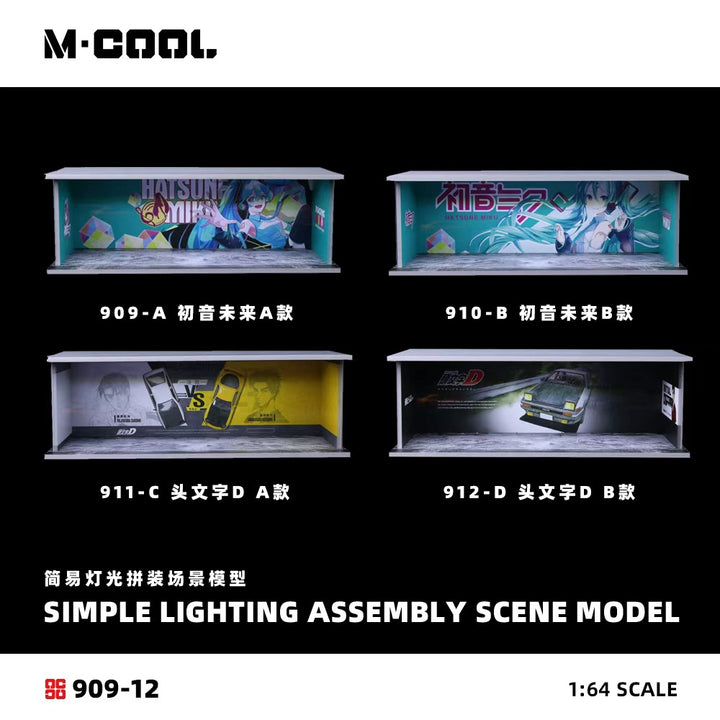 [Preorder] M-COOL 1:64 SIMPLE LIGHTING ASSEMBLY SCENE MODEL (4 Versions) MC914909/MC914910/MC914911/MC914912