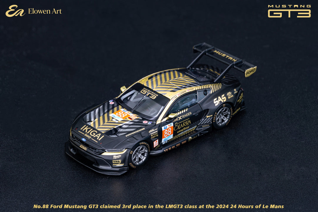 [Preorder] Elowen Art 1:64 Ford Mustang GT3 Black 