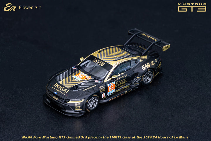 [Preorder] Elowen Art 1:64 Ford Mustang GT3 Black 