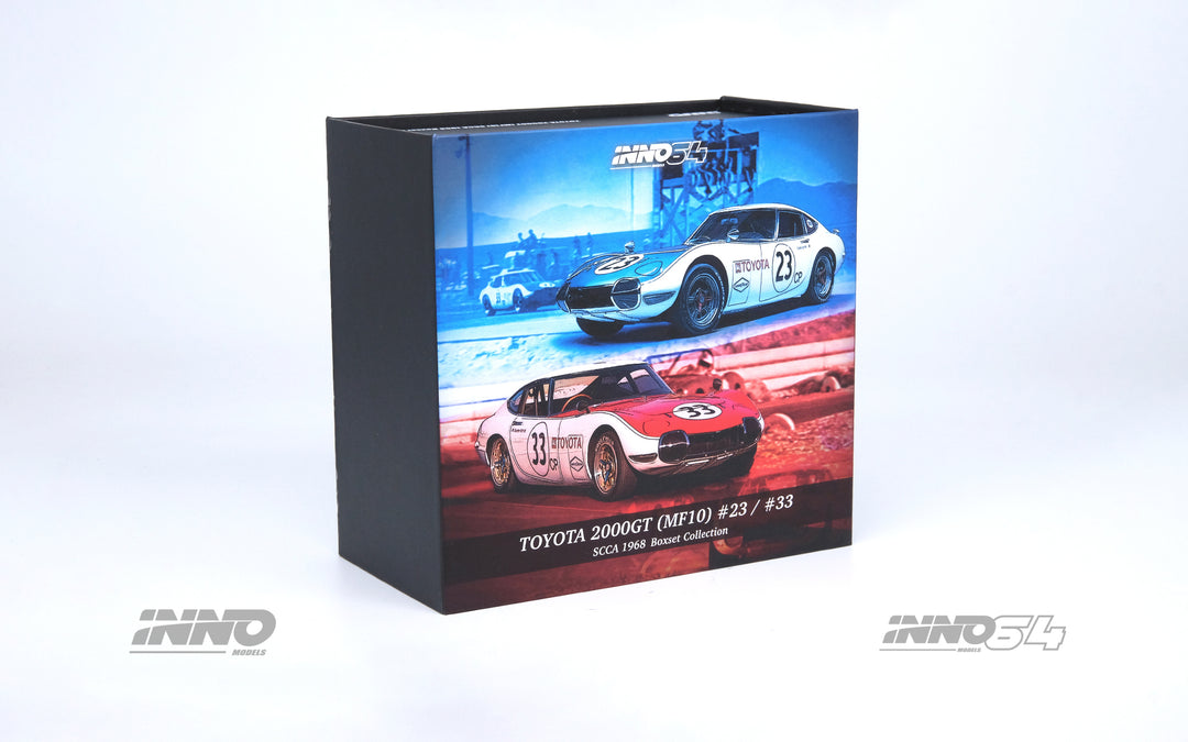 Inno64 1:64 Toyota 2000GT #23 & #33 SCCA 1968 Box Set Collection IN64-2000GT-SCCA68-BS Box