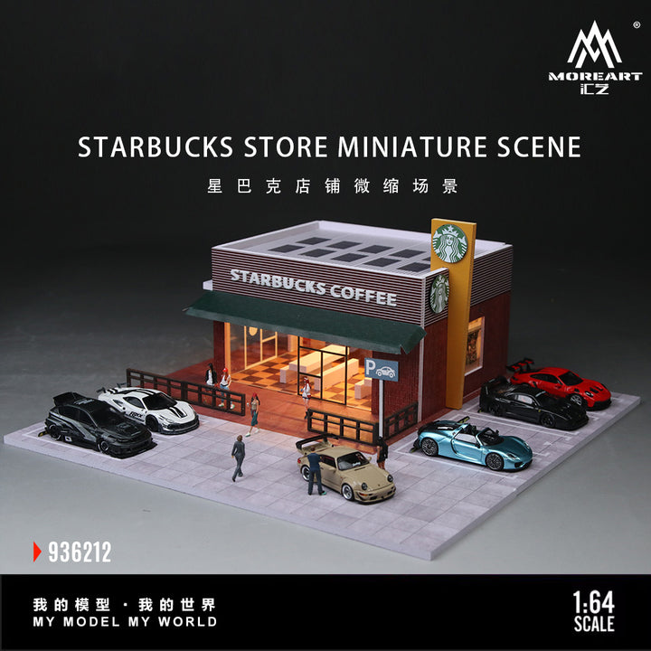 [Preorder] MoreArt 1:64 STARBUCKS STORE MINIATURE SCENE MO936212