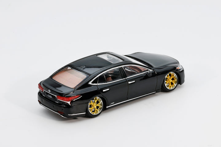 [Preorder] GCD x ENCHERY 1:64 Lexus LS500h Lowriding Black LHD GE-004-19