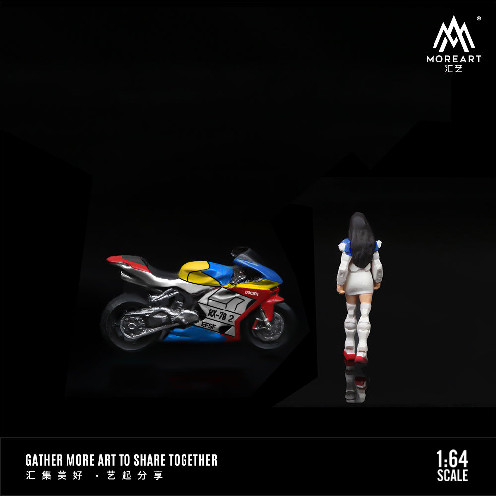 [Preorder] MoreArt 1:64 Ducati Mecha Theme MOTORCYCLE DOLL