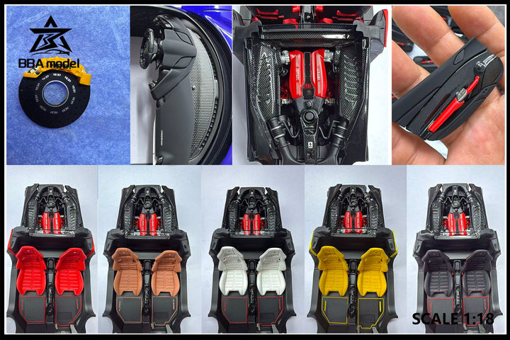 [Preorder] BBA model 1:18 Ferrari 488GTB Novitec (5 Colours)