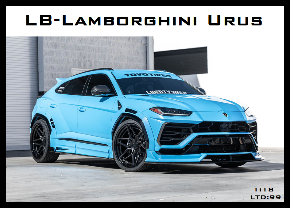 [Preorder] Vip Scale Models 1:18 LB-Lamborghini Urus (4 Colours)