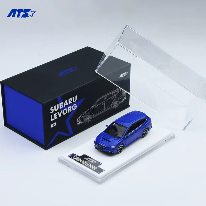 [Preorder] ATS Model 1:64 Subaru Levorg Blue ATS880301