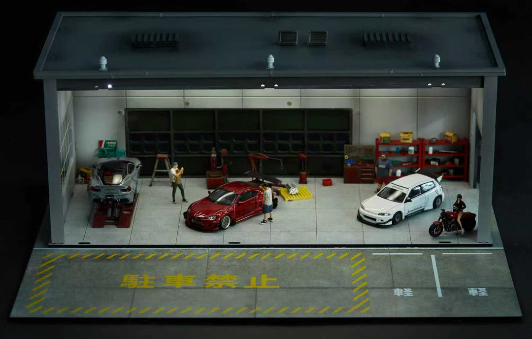 [Preorder] YOU&CAR 1:64 Repair Shop Scene (2 Colours)