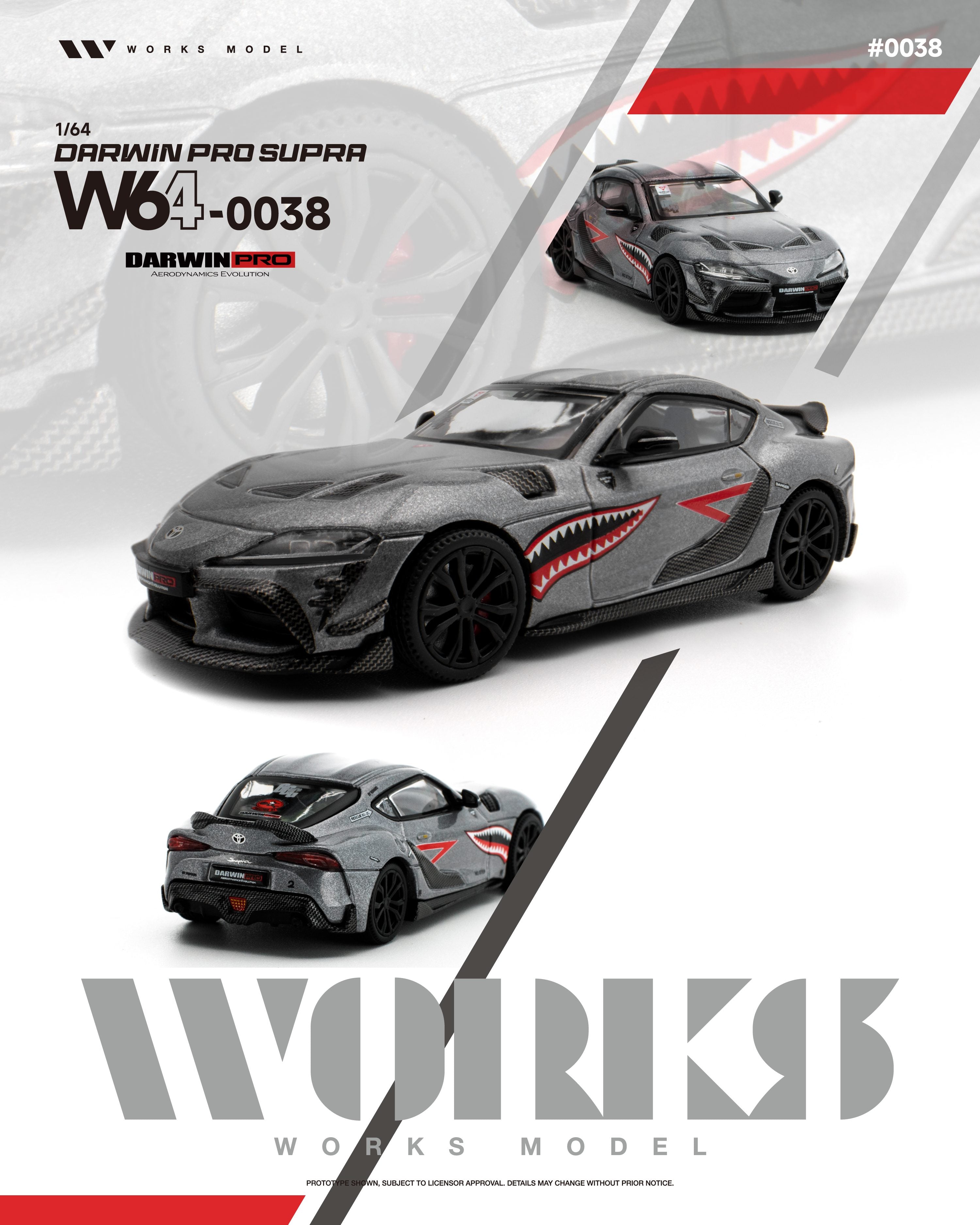Preorder] Works Model 1:64 Toyota GR Supra A90 MK5 DarwinPRO
