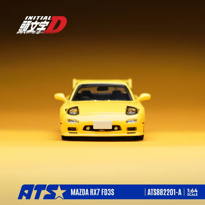 [Preorder] ATS Model 1:64 Mazda RX-7 FD3S Yellow Ver. I ATS882201-A