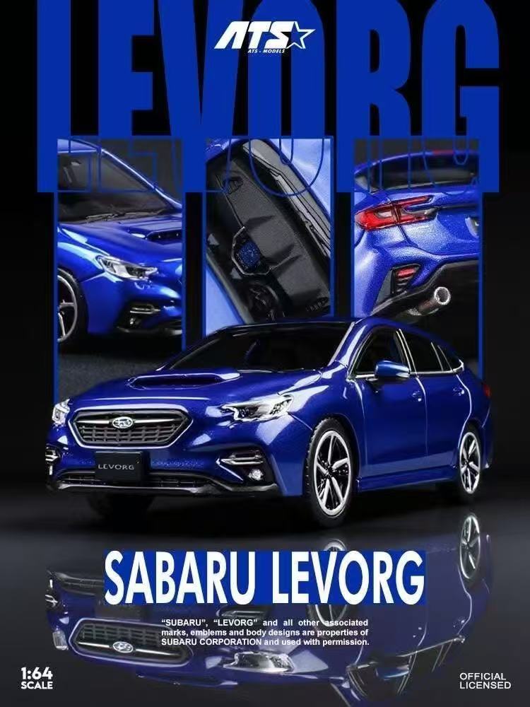[Preorder] ATS Model 1:64 Subaru Levorg Blue ATS880301