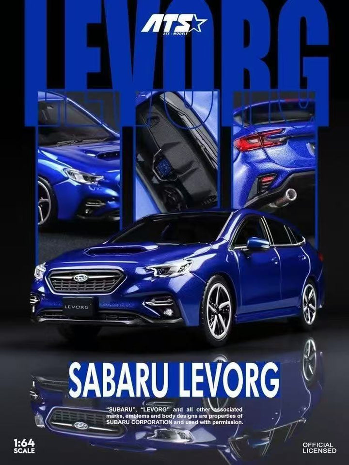 [Preorder] ATS Model 1:64 Subaru Levorg Blue ATS880301