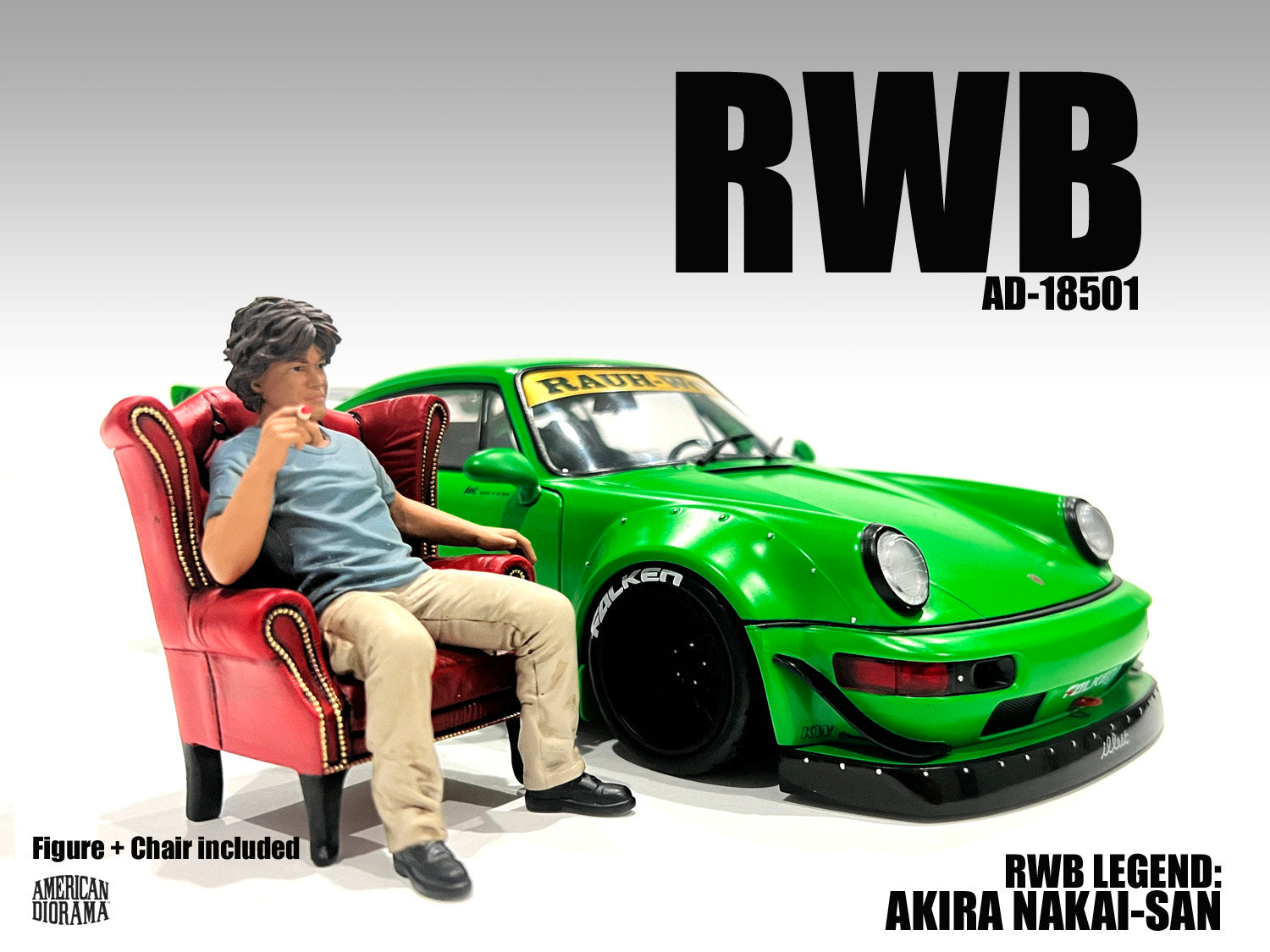 American Diorama 1:18 Resin Figure - RWB Nakai – Horizon Diecast