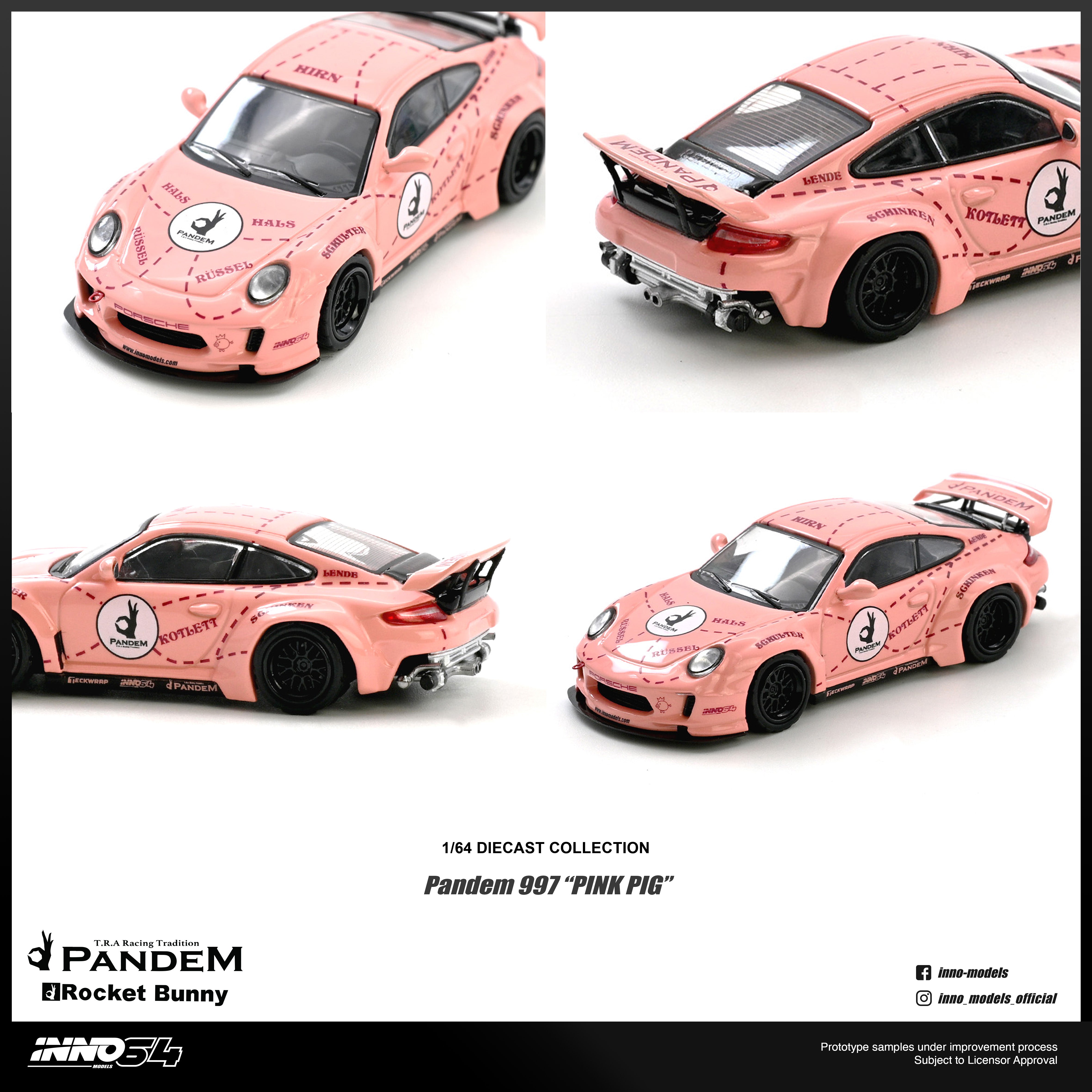 INNO イノモデル 1/64 LBWK PINK PIG 997 ピンクピック Preorder] Inno64 1:64 PANDEM 997 
