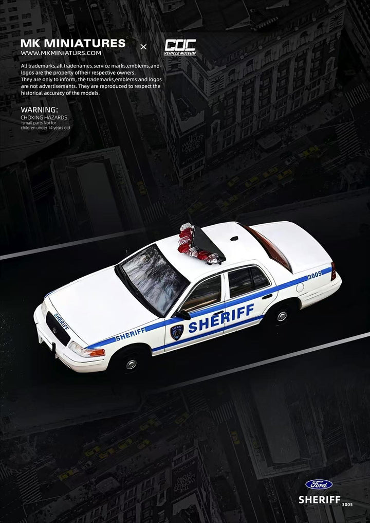 [Preorder] MK Miniatures X GOC 1:64 Ford Victoria Crown SHERIFF Livery