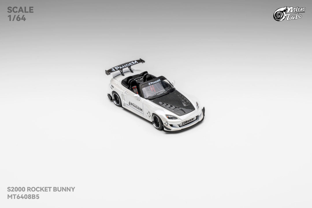[Preorder] Microturbo 1:64 Custom S2000 RB - Metallic White MT6408B5