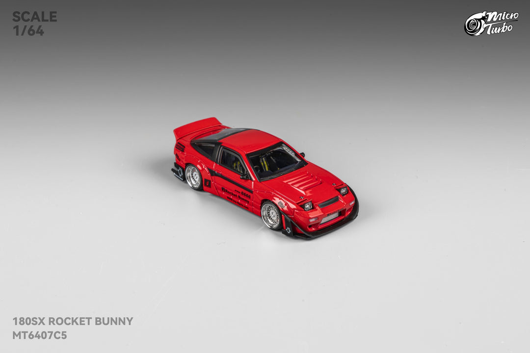[Preorder] Microturbo 1:64 180SX Rocket Bunny - Metallic Red MT6407C5
