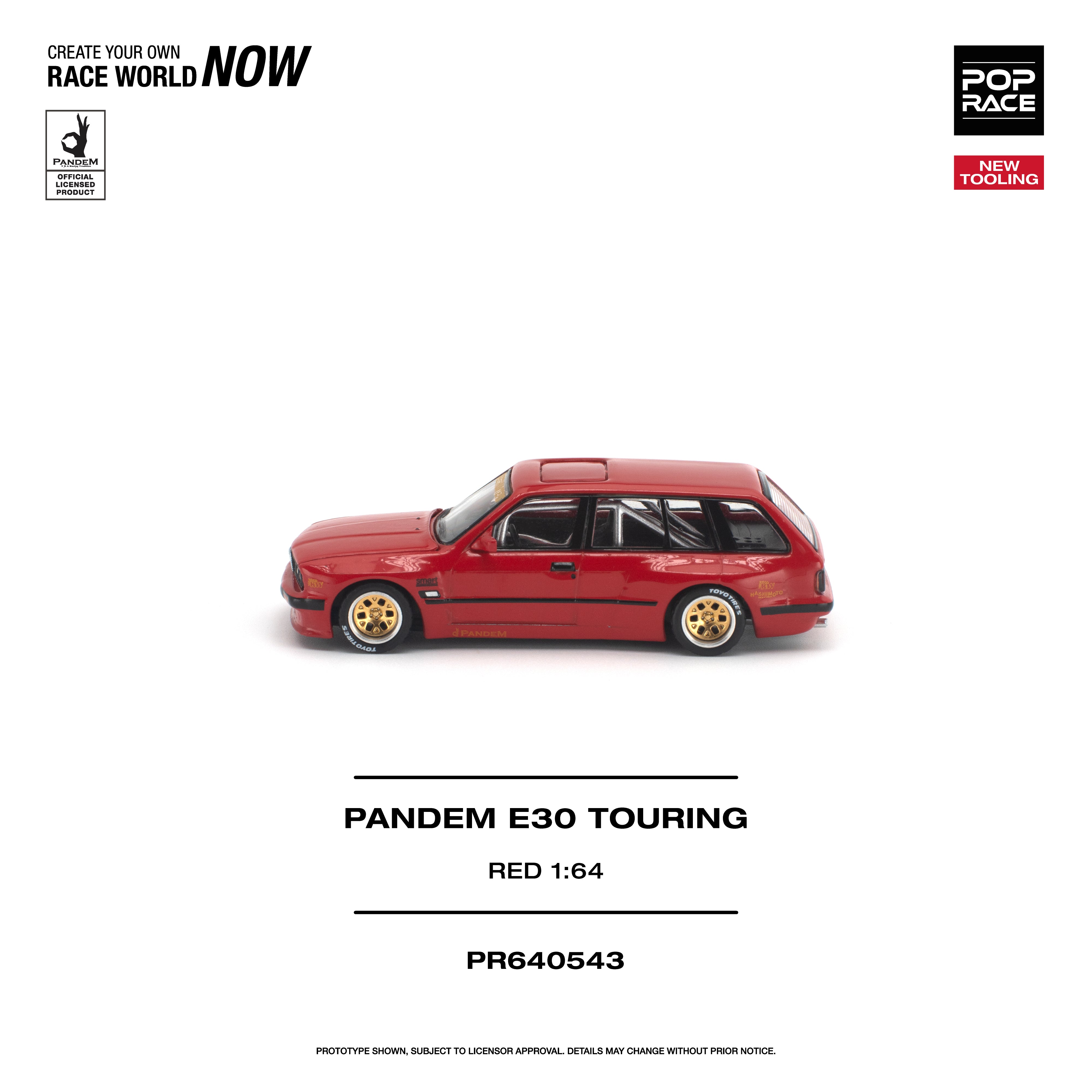Preorder] POPRACE 1:64 PANDEM E30 TOURING Red PR640543 – Horizon