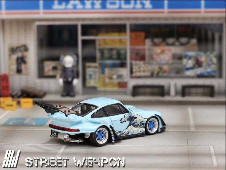 Street Weapon 1:64 Porsche RWB 993 KANAGAWA SURFING livery (2 Versions)
