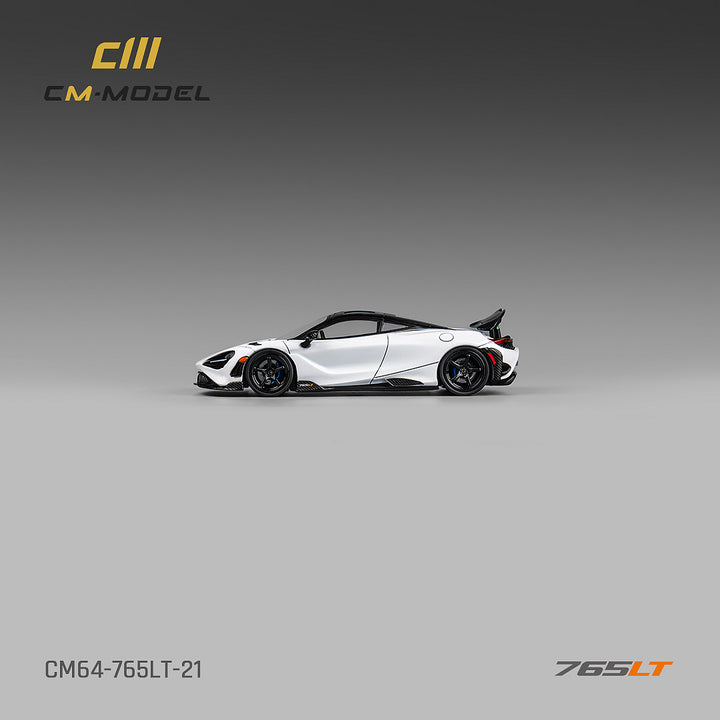 [Preorder] CM Model 1:64 McLaren 765LT White with carbon hood