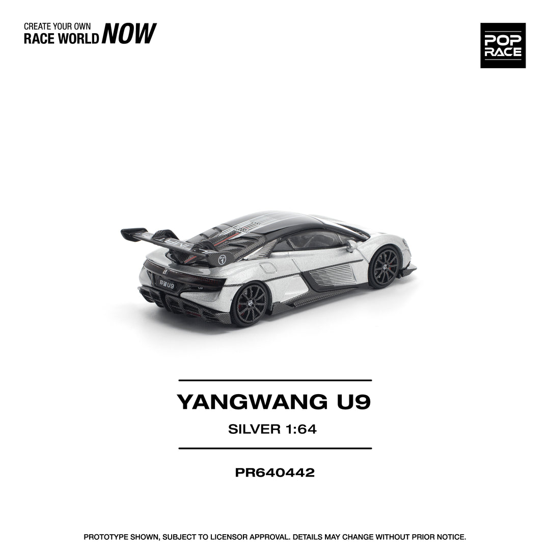 [Preorder] POPRACE 1:64 Yangwang U9 - Silver PR640442