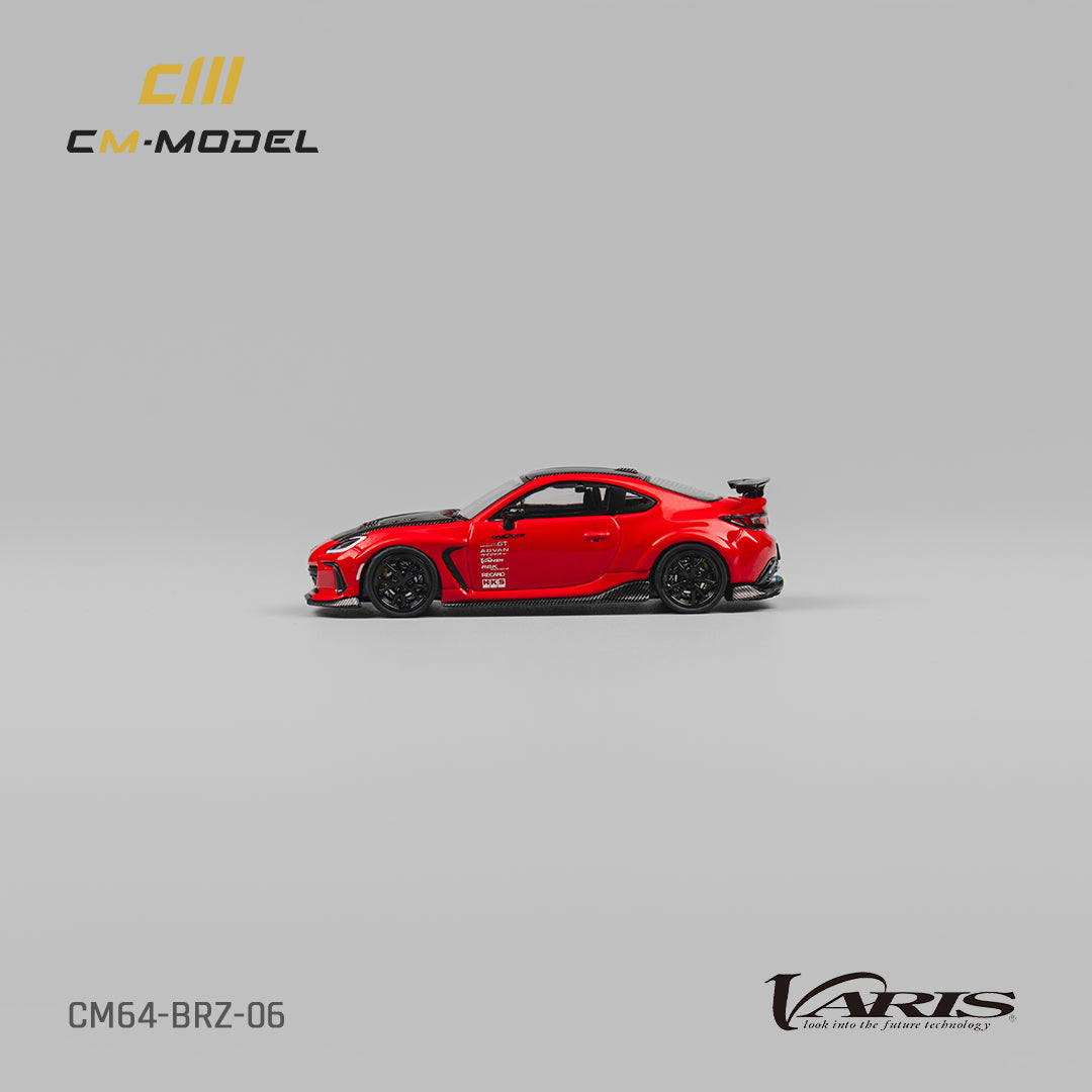 cm model VARIS BRZ × Model 1 FD2 CM Model 1:64 Subaru BRZ Varis BRZ ARISING-1 Red CM64-BRZ-06