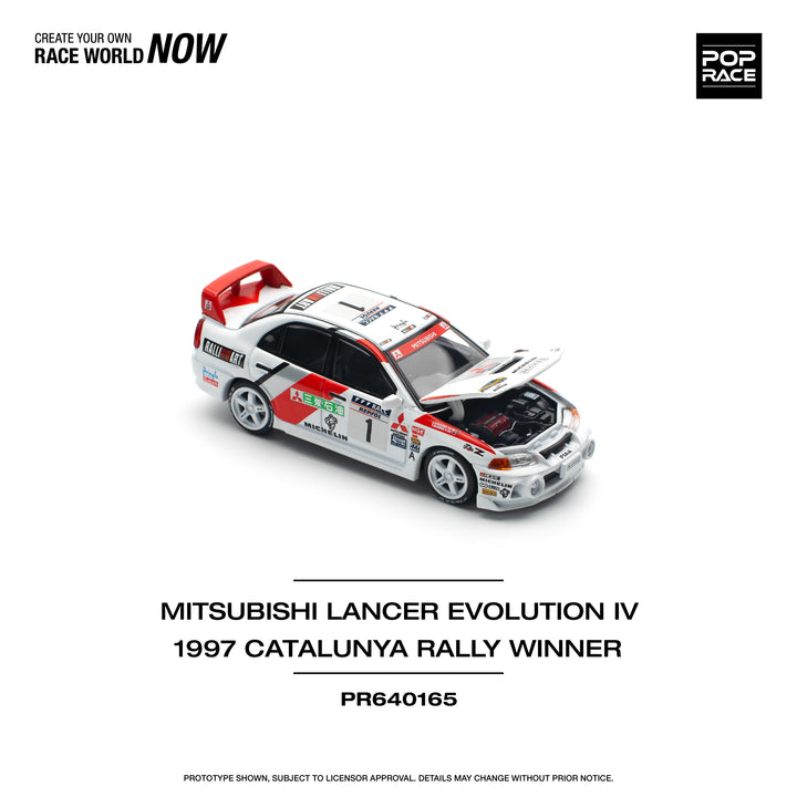 [Preorder] POPRACE 1:64 MITSUBISHI LANCER EVO IV - WINNER, RALLY DE CATALUNYA 1997