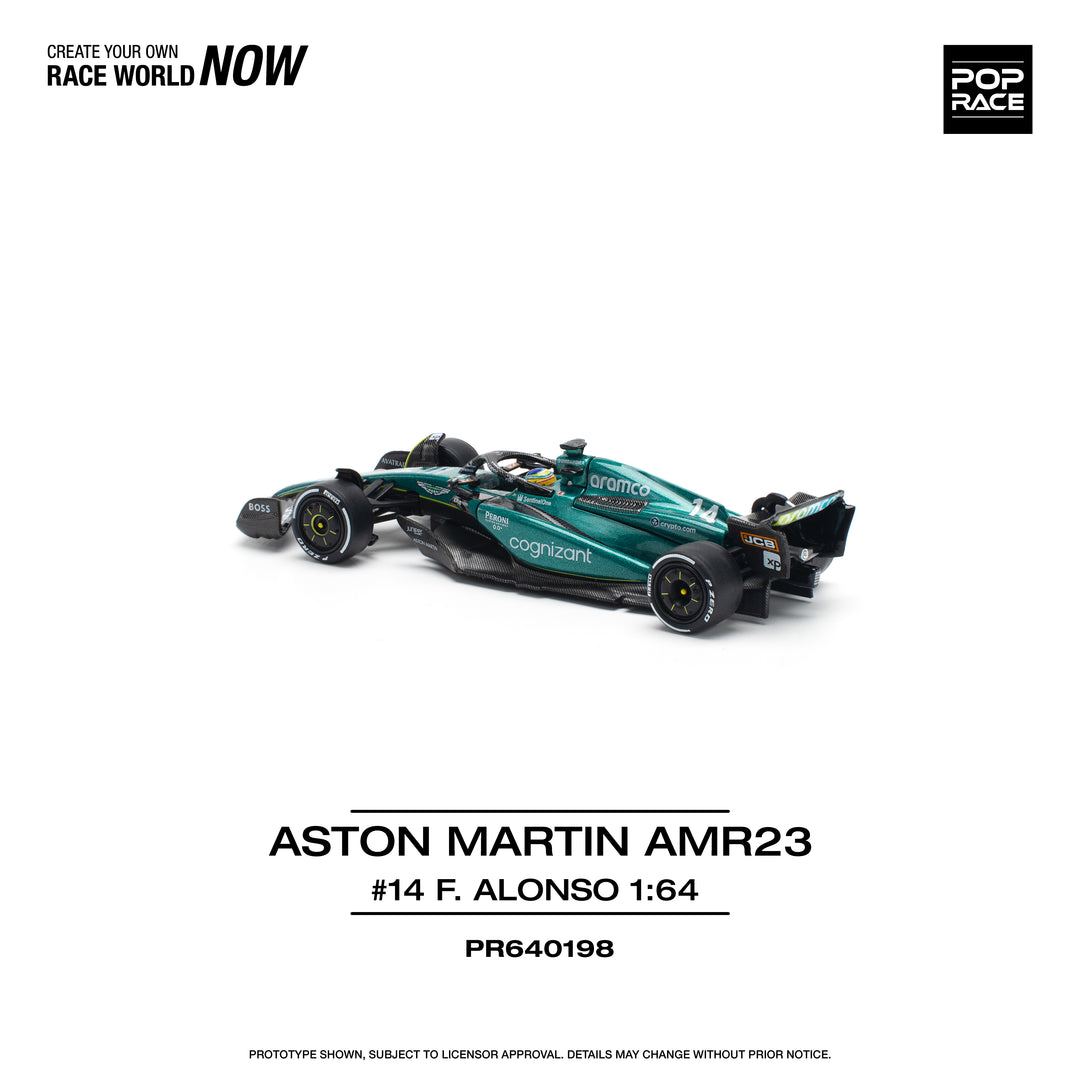 [Preorder] POPRACE 1:64 ASTON MARTIN AMR23 F1 - #14 F. ALONSO