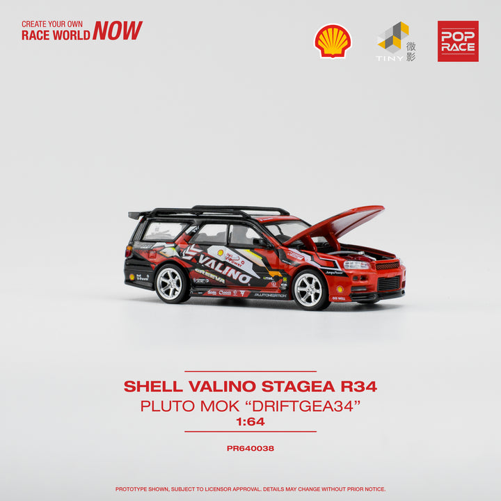 POPRACE 1:64 NISSAN STAGEA SHELL- Toyeast PR640038