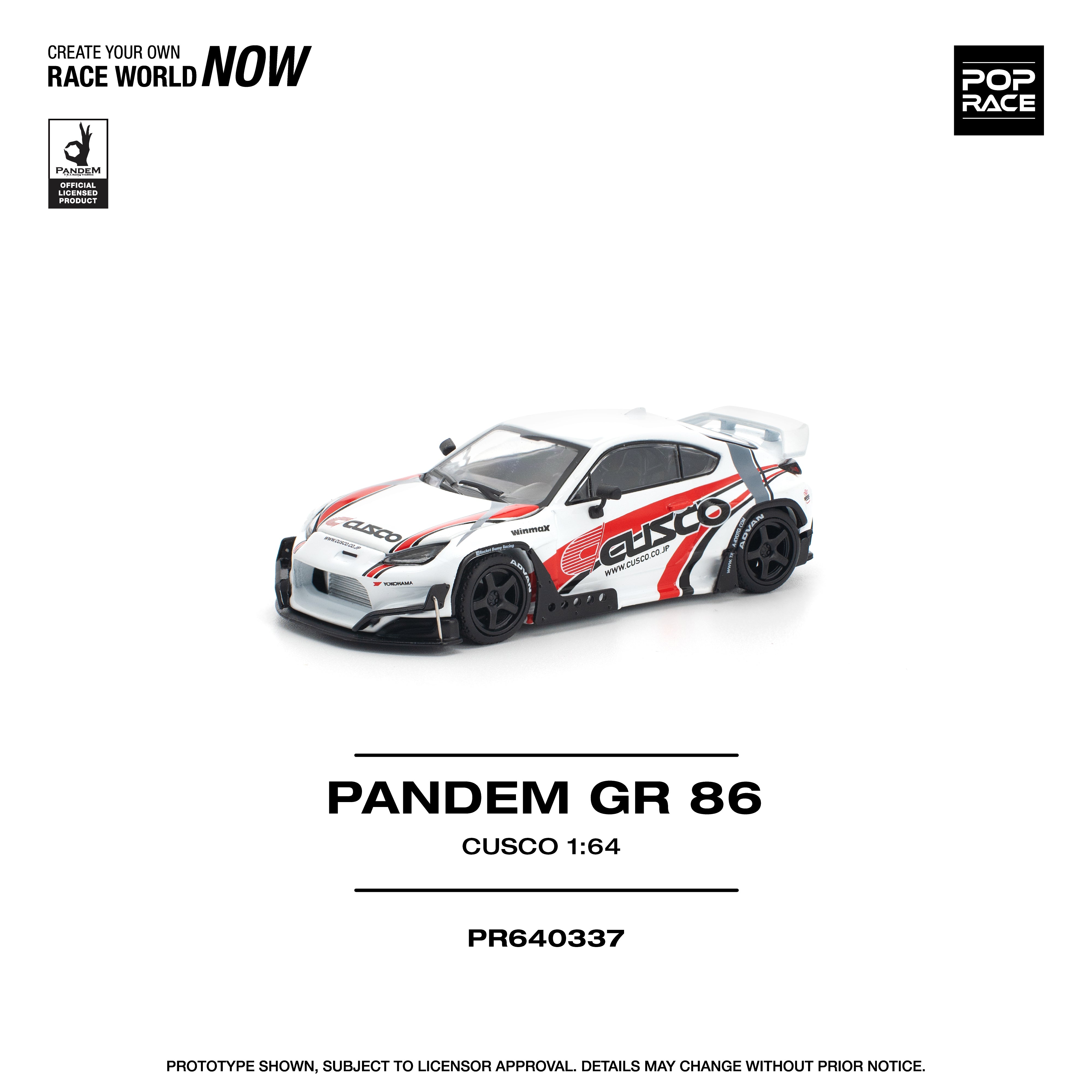 Preorder] POPRACE 1:64 Panden GR86 - Cusco PR640337 – Horizon Diecast