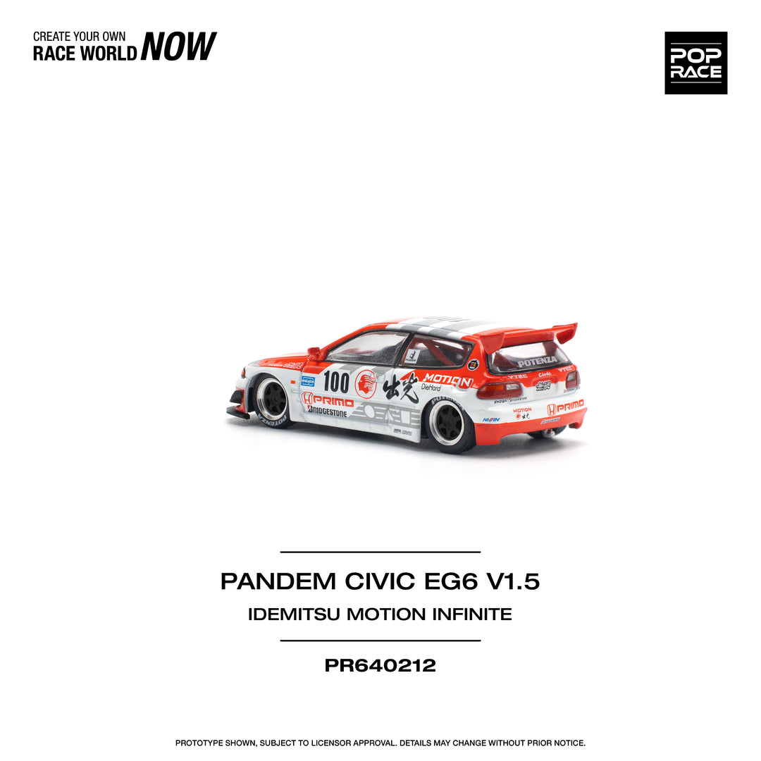 [Preorder] POPRACE 1:64 PANDEM CIVIC EG6 v1.5 IDEMITSU MOTION INFINITE