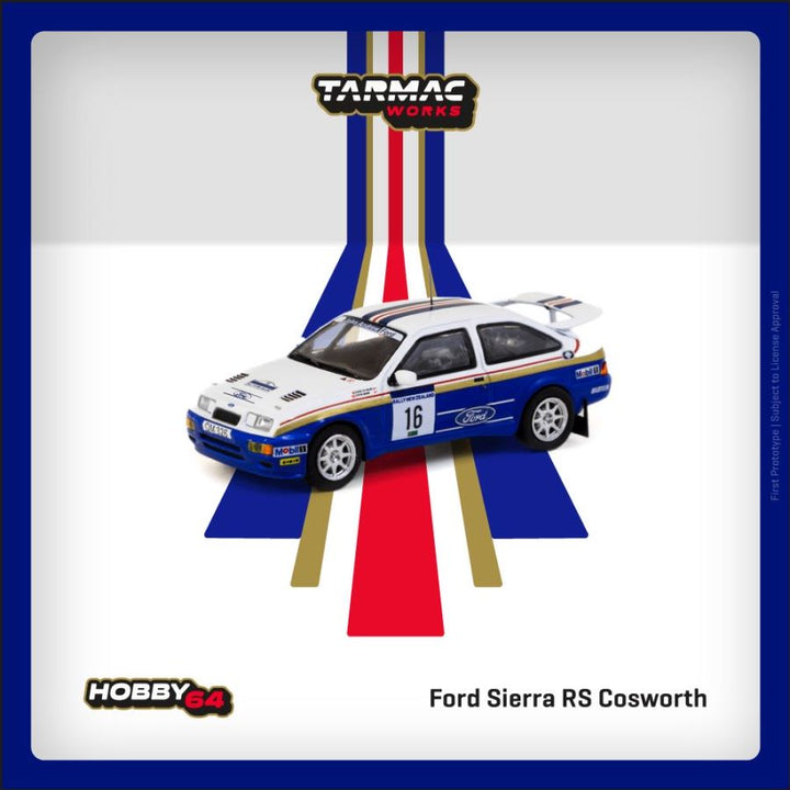 [Preorder] Tarmac Works 1:64 Ford Sierra RS Cosworth Rally of New Zealand 1989 T64-058-89NZR16