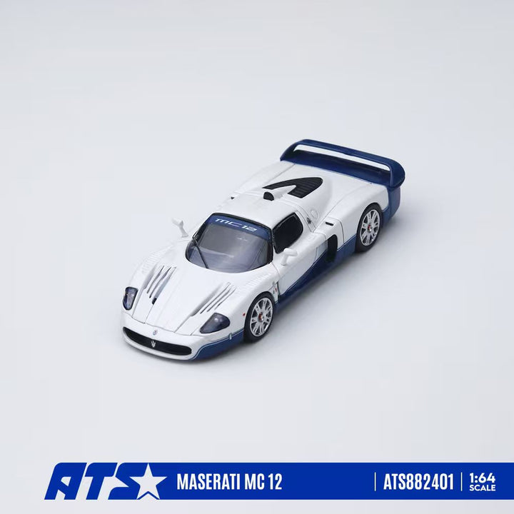[Preorder] ATS Model 1:64 Maserati MC 12 White ATS882401