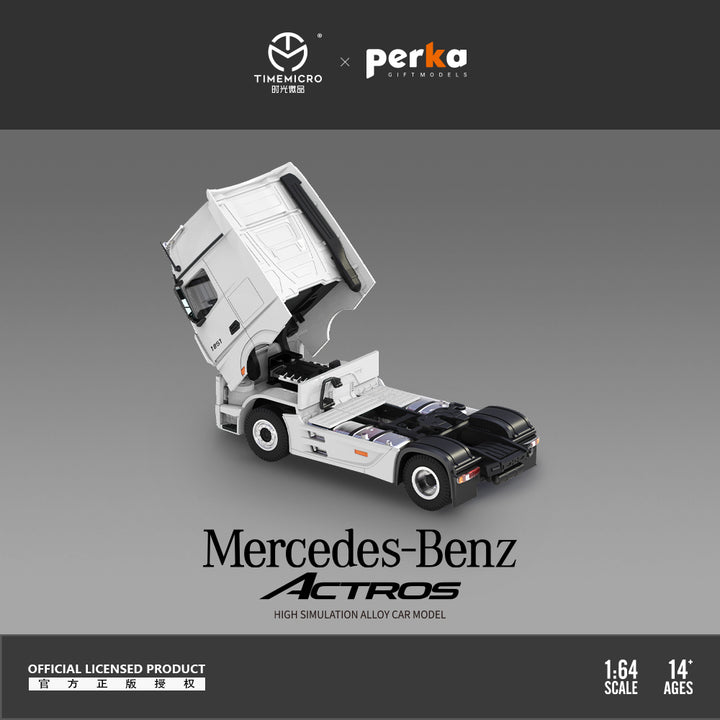 [Preorder] TimeMicro + Perka 1:64 Mercedes-Benz Actros Container Truck (2 Versions)