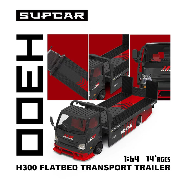 [Preorder] SUPCAR 1:64 ADVAN H300 Red &amp; Black Livery SC647241