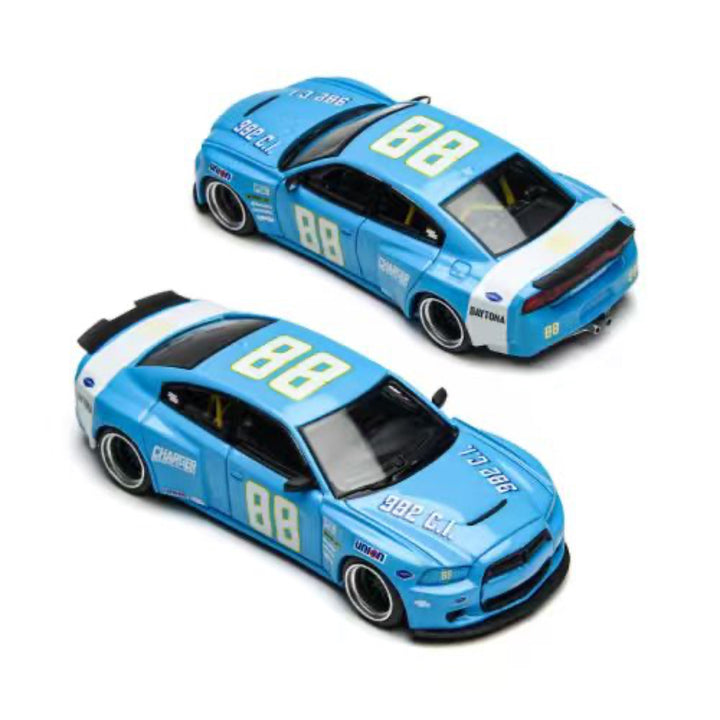 [Preorder] TimeMicro x PSC DESIGN 1:64 Dodge Charger "Brawler" Daytona Blue TM648202