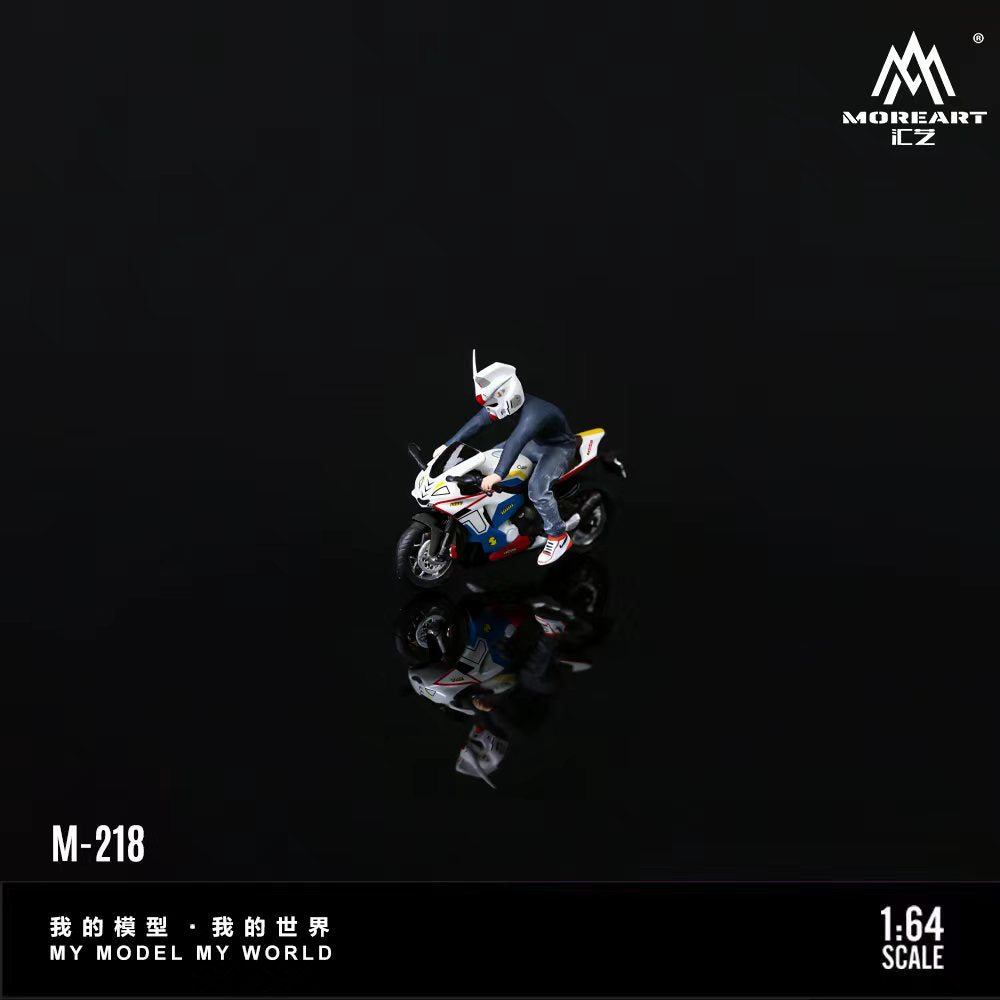[Preorder] MoreArt 1:64 YAMAHA YZF-R1 GUNDAM DECAL MOTORCYCLE MASKED RIDER DOLL. MO222218