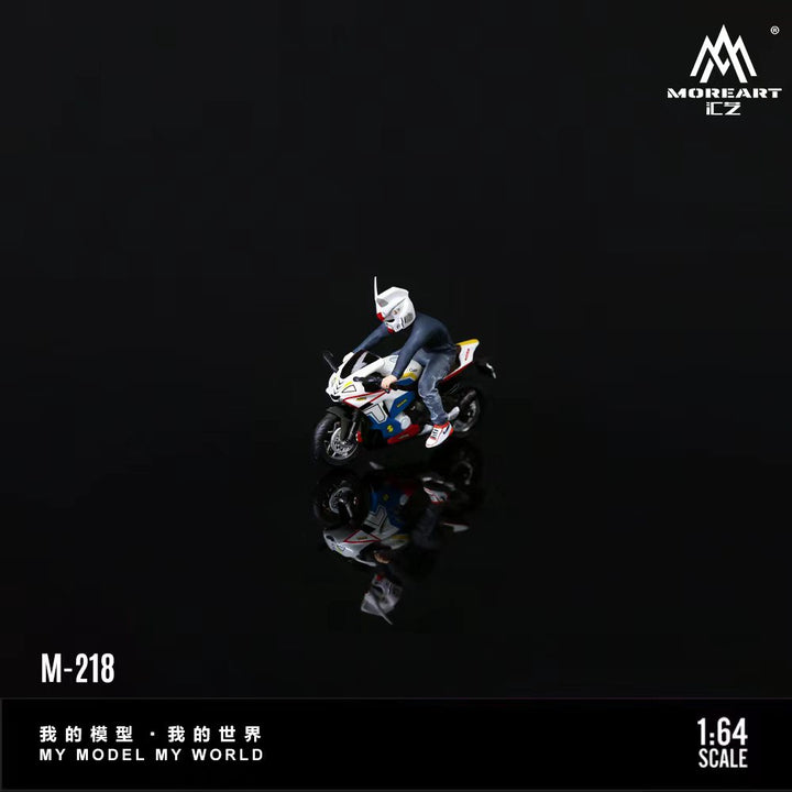 [Preorder] MoreArt 1:64 YAMAHA YZF-R1 GUNDAM DECAL MOTORCYCLE MASKED RIDER DOLL. MO222218