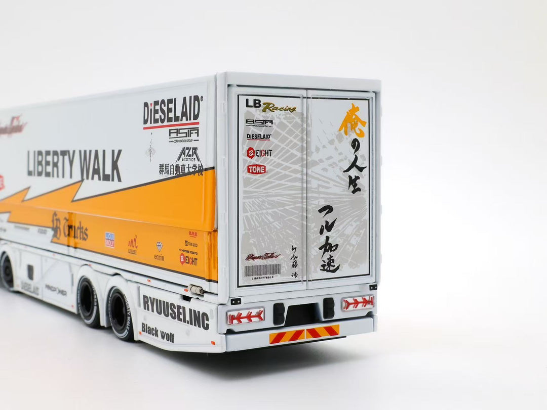 [Preorder] Tubro Truck 1:64 Super Great LBWK Mitsubishi Fuso Yellow Lightning Silhouette Livery