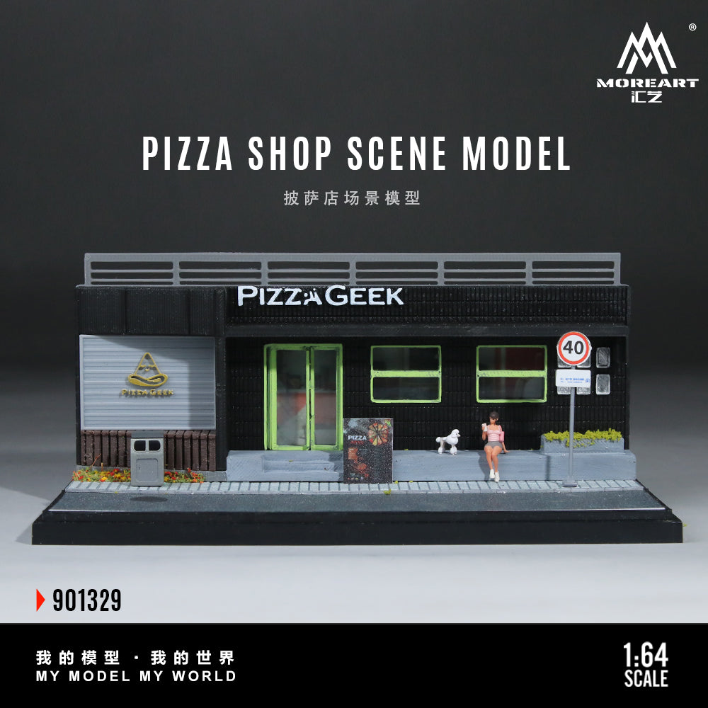 [Preorder] MoreArt 1:64 PIZZA SHOP SCENE MODEL MO901329