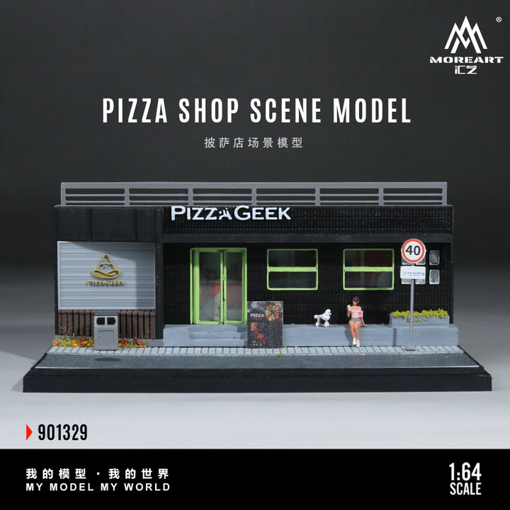 [Preorder] MoreArt 1:64 PIZZA SHOP SCENE MODEL MO901329