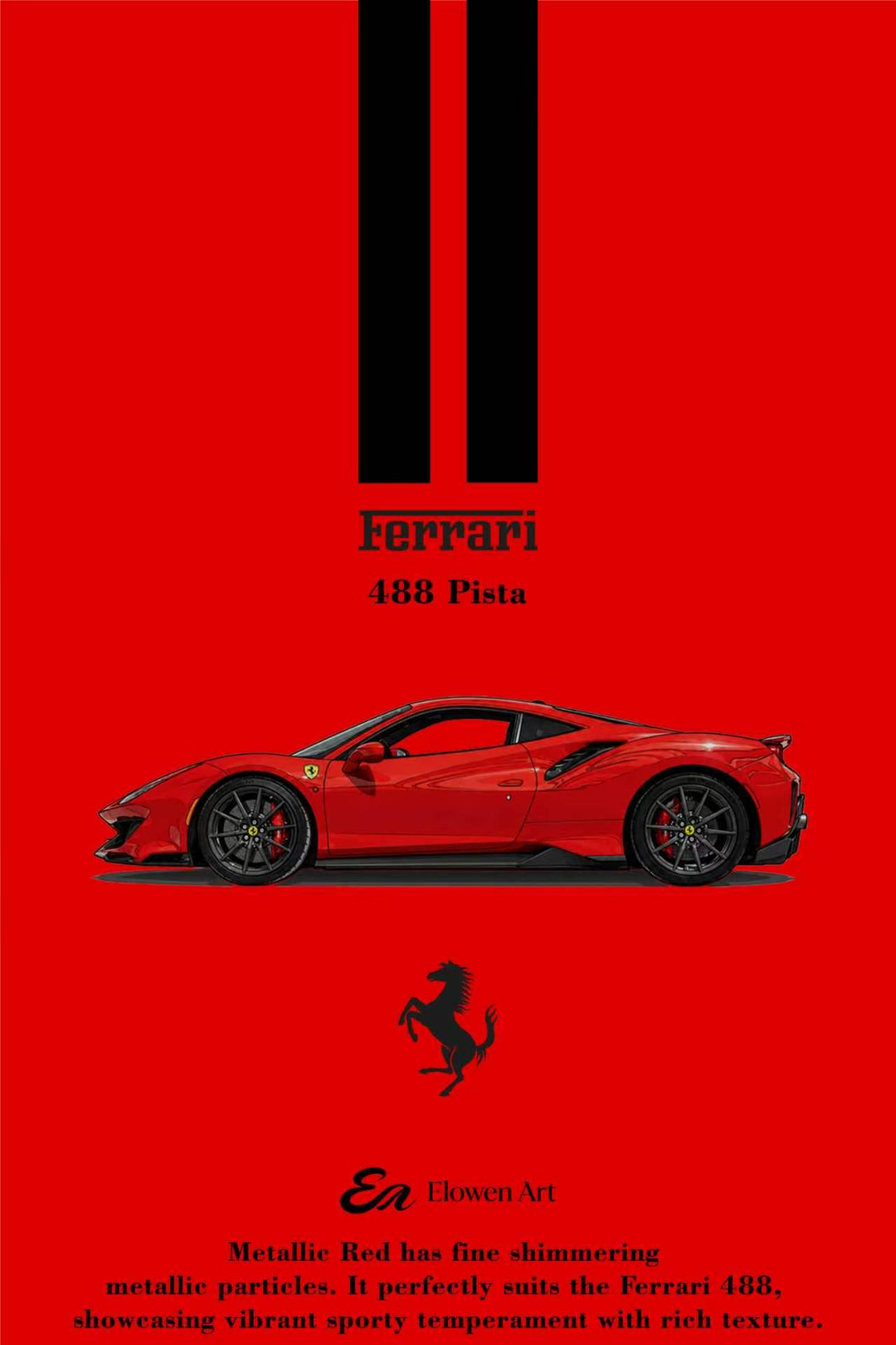[Preorder] Elowen Art 1:64 488 Pista (5 Colours)