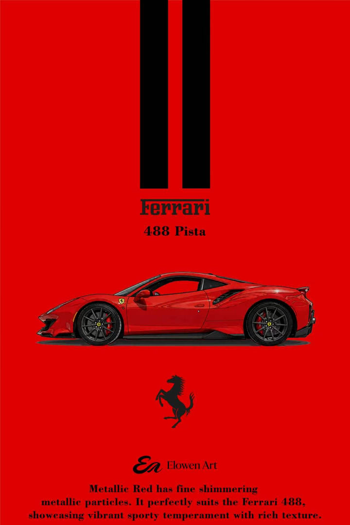 [Preorder] Elowen Art 1:64 488 Pista (5 Colours)