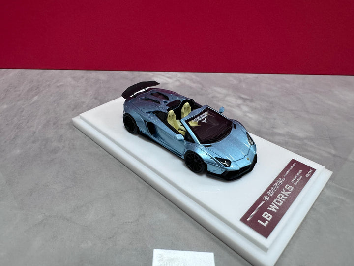 G Model 1:64 LB WORKS Lamborghini Aventador Roadster (6 Colours)