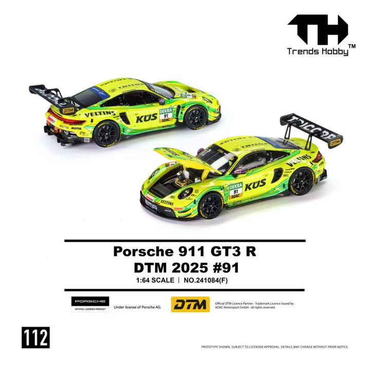 [Preorder] Trends Hobby 1:64 Porsche 911 GT3 R DTM 2025 