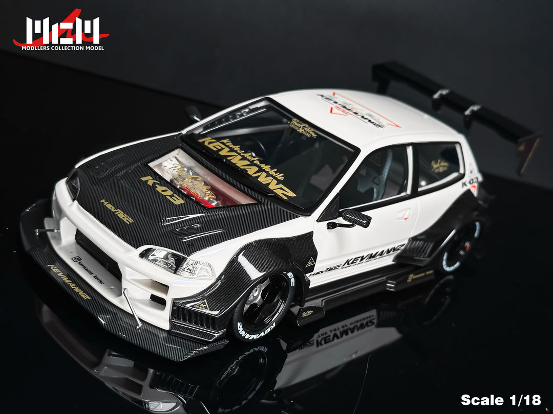 [Preorder] MCM 1:18 Honda Kevamannz 1996 EG6 Hatchback Wide  Body (5 Colours)