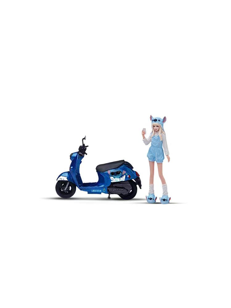 [Preorder] MoreArt 1:64 STITCH BIKER GIRL MOTORCYCLE SET MO222285
